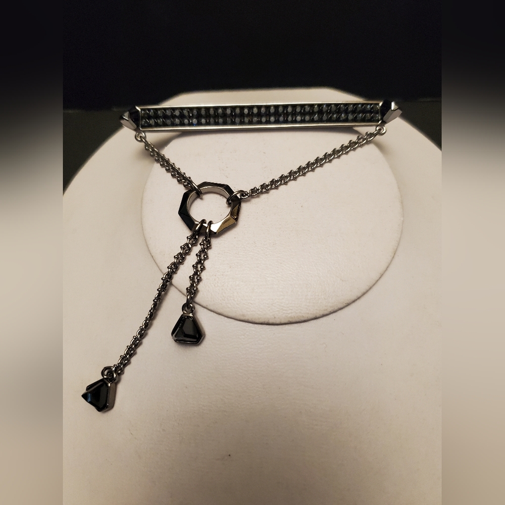 Swarovski Duel Jet Jewel Brooch